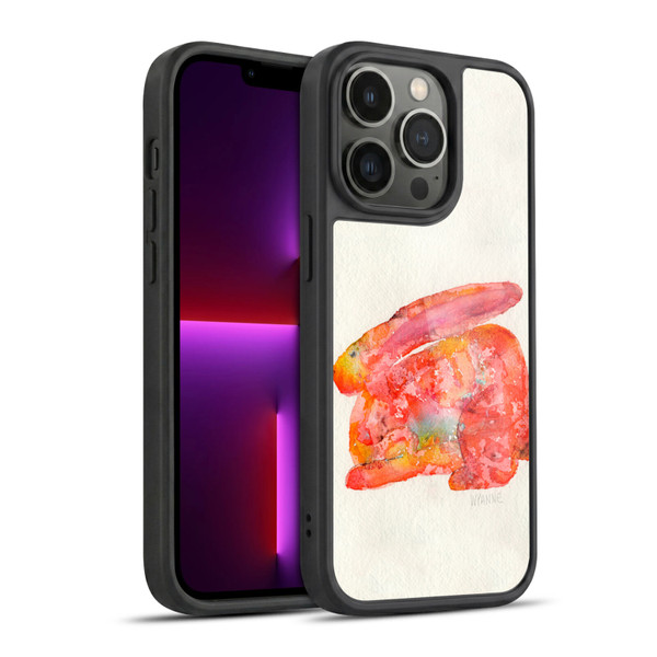 Wyanne Animals 2 Red Rabbit Gel Armour Case For Apple iPhone 13 Pro