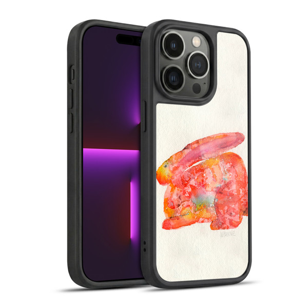 Wyanne Animals 2 Red Rabbit Gel Armour Case For Apple iPhone 14 Pro