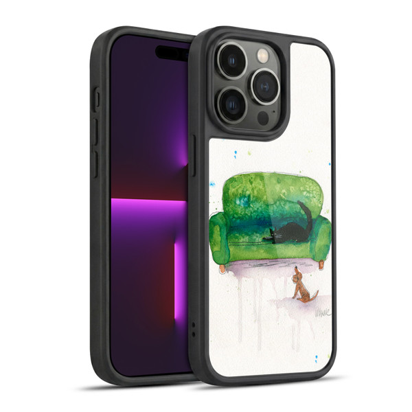 Wyanne Animals 2 Couch Cat and Dog Gel Armour Case For Apple iPhone 14 Pro