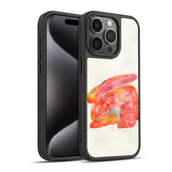 Wyanne Animals 2 Red Rabbit Gel Armour Case For Apple iPhone 15 Pro