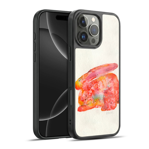 Wyanne Animals 2 Red Rabbit Gel Armour Case For Apple iPhone 16 Pro Max