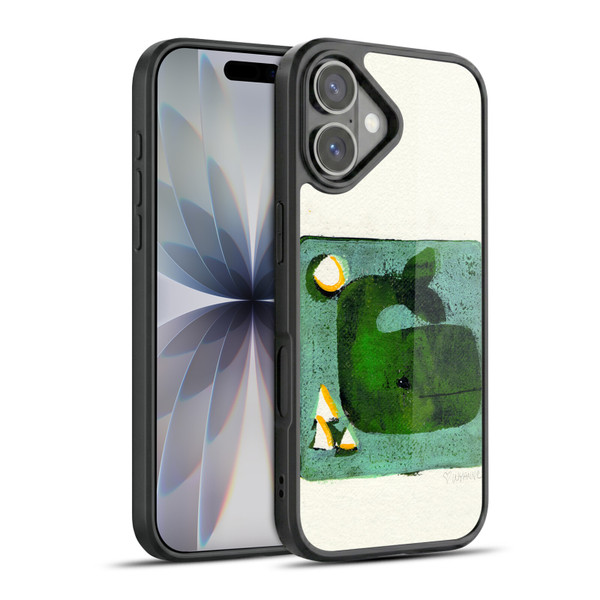 Wyanne Animals 2 Green Whale Monoprint Gel Armour Case For Apple iPhone 17