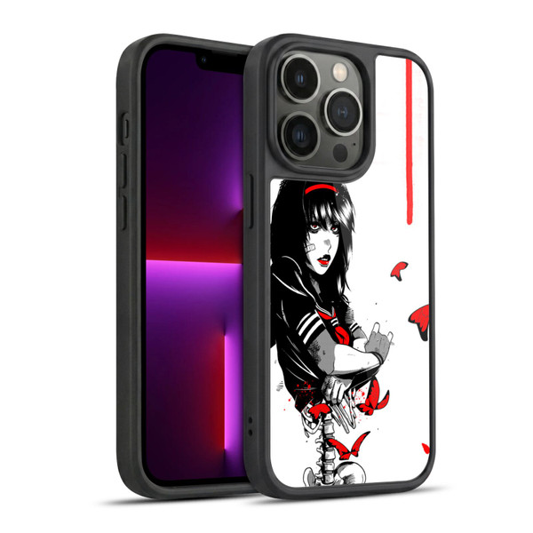 Zombie Makeout Club Graphics Butterflies Gel Armour Case For Apple iPhone 13 Pro