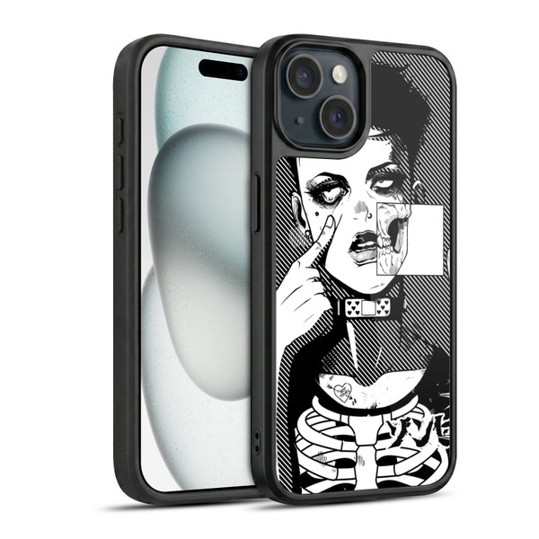 Zombie Makeout Club Graphics Dark Makeup Gel Armour Case For Apple iPhone 15