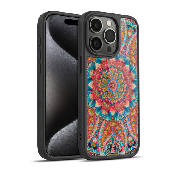 Aimee Stewart Mandala Colourful Embroidery Gel Armour Case For Apple iPhone 15 Pro