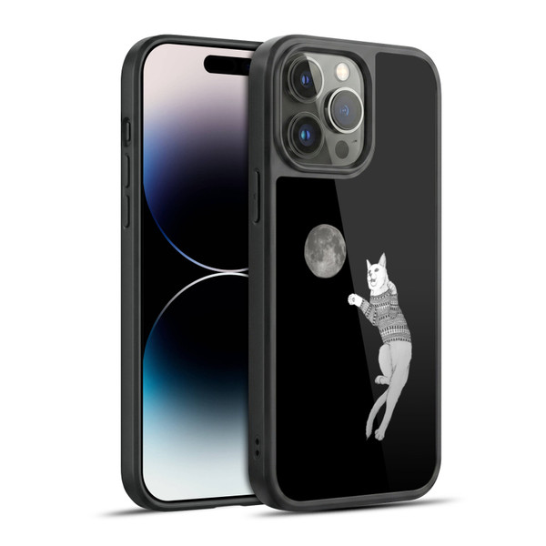 Barruf Animals Cat-ch The Moon Gel Armour Case For Apple iPhone 14 Pro Max