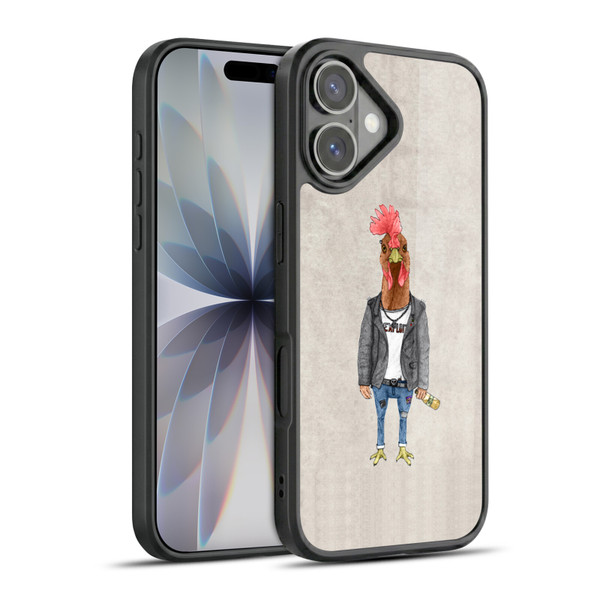 Barruf Animals Punk Rooster Gel Armour Case For Apple iPhone 17