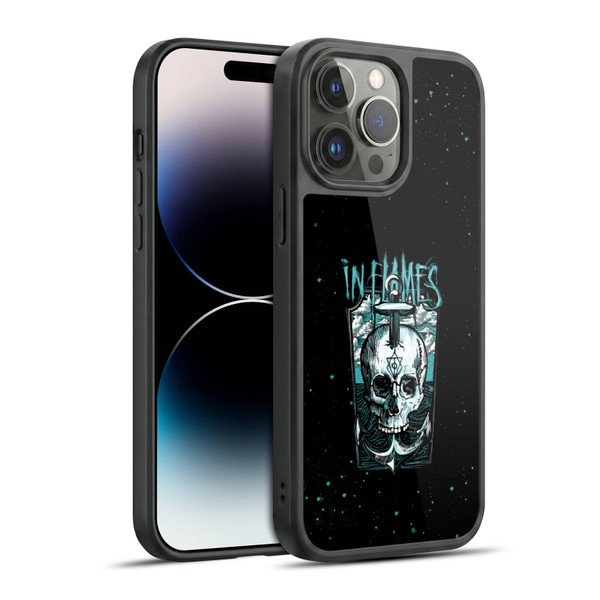In Flames Metal Grunge Anchor Skull Gel Armour Case For Apple iPhone 14 Pro Max