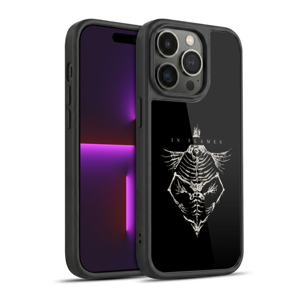 In Flames Metal Grunge Jesterhead Bones Gel Armour Case For Apple iPhone 14 Pro