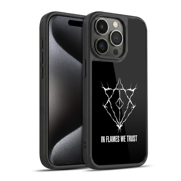 In Flames Metal Grunge Jesterhead Logo Gel Armour Case For Apple iPhone 15 Pro