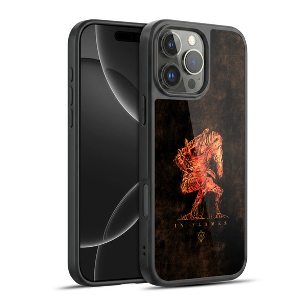 In Flames Metal Grunge Creature Gel Armour Case For Apple iPhone 16 Pro Max