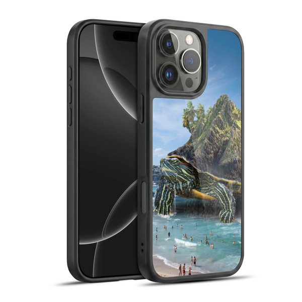 Dave Loblaw Sea Turtle Beach Day Gel Armour Case For Apple iPhone 16 Pro Max