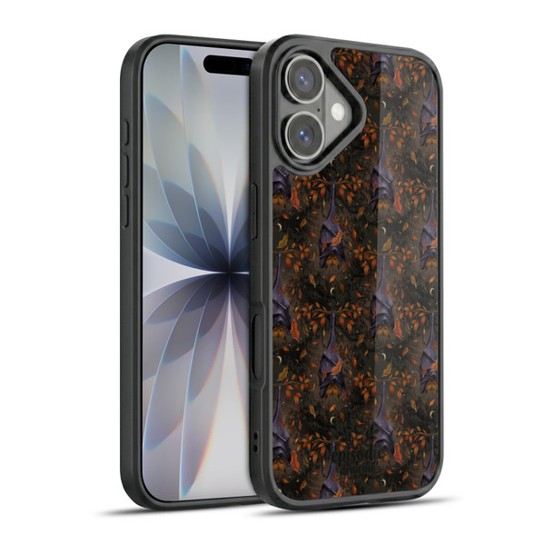 Episodic Drawing Spooky Patterns Autumn Bat Gel Armour Case For Apple iPhone 17