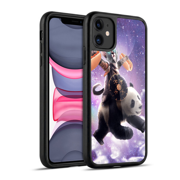 Random Galaxy Mixed Designs Warrior Cat Riding Panda Gel Armour Case For Apple iPhone 11