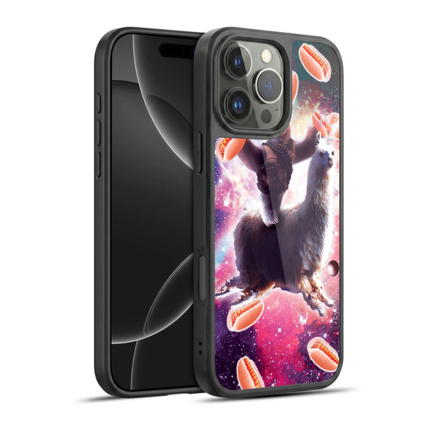 Random Galaxy Mixed Designs Cowboy Sloth Llama & Hotdog Gel Armour Case For Apple iPhone 16 Pro Max