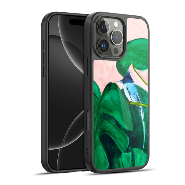 Mai Autumn Birds Monstera Plant Gel Armour Case For Apple iPhone 16 Pro Max