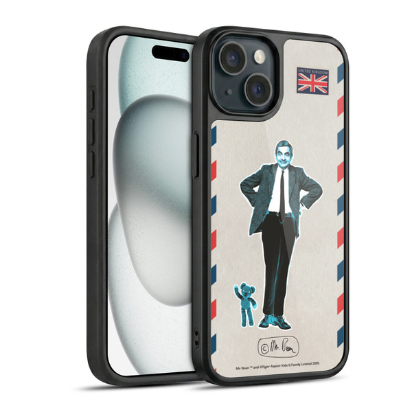 Mr. Bean London Art Postcard Gel Armour Case For Apple iPhone 15