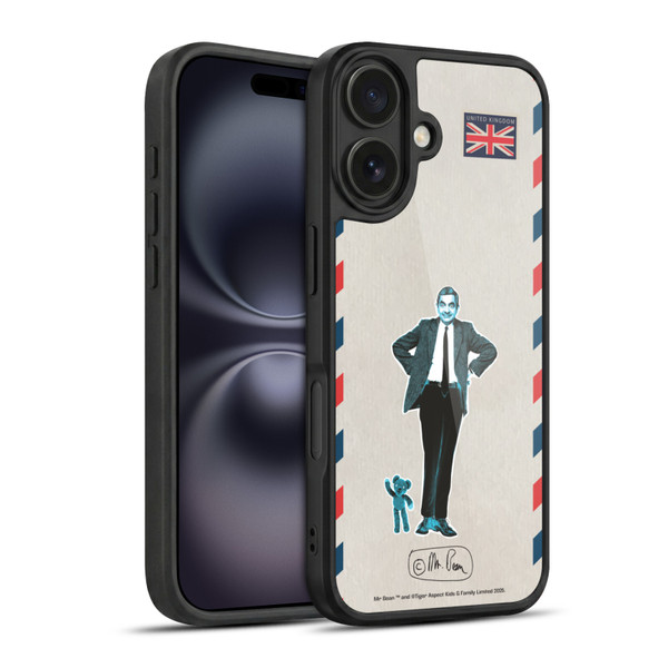 Mr. Bean London Art Postcard Gel Armour Case For Apple iPhone 16