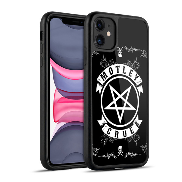 Motley Crue Logos Pentagram And Skull Gel Armour Case For Apple iPhone 11