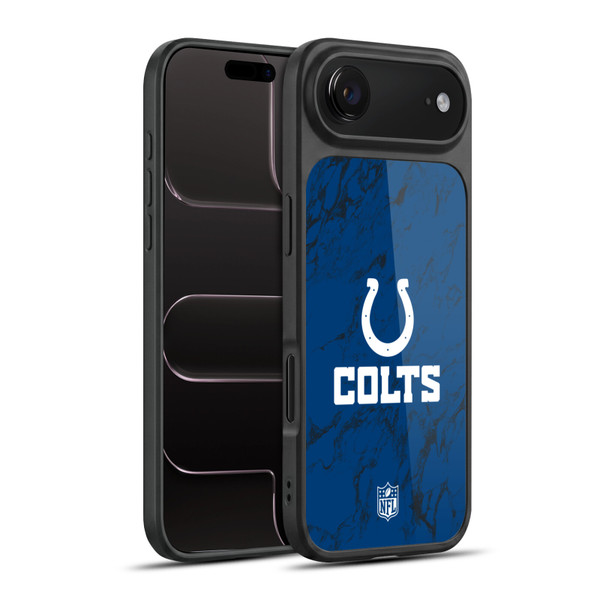 NFL Indianapolis Colts Graphics Coloured Marble Gel Armour Case For Apple iPhone 17 Air