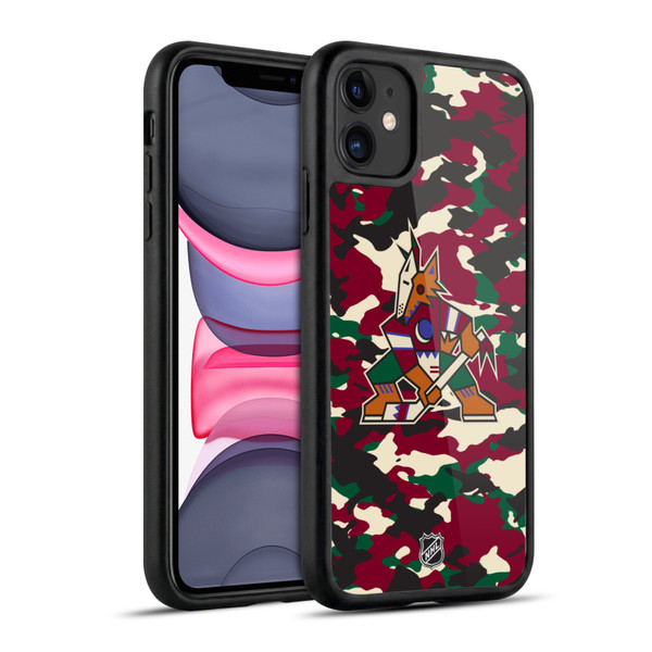 NHL Arizona Coyotes Camouflage Gel Armour Case For Apple iPhone 11