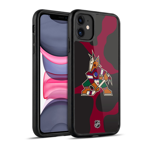 NHL Arizona Coyotes Cow Pattern Gel Armour Case For Apple iPhone 11