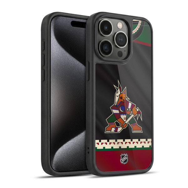 NHL Arizona Coyotes Jersey Gel Armour Case For Apple iPhone 15 Pro