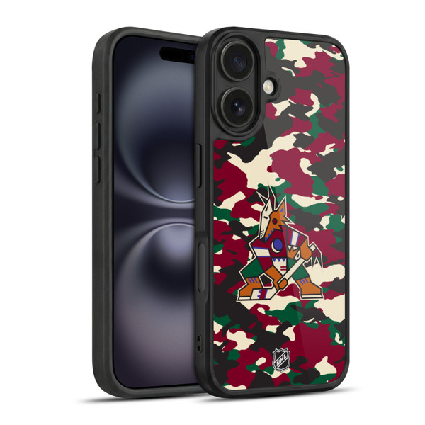 NHL Arizona Coyotes Camouflage Gel Armour Case For Apple iPhone 16