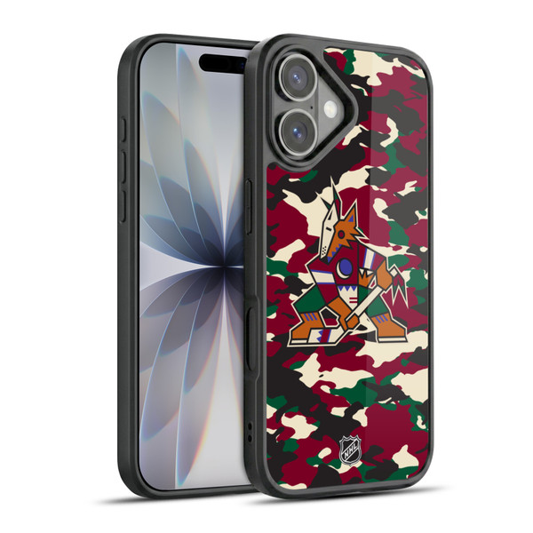 NHL Arizona Coyotes Camouflage Gel Armour Case For Apple iPhone 17