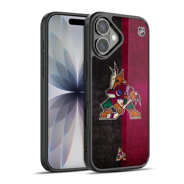 NHL Arizona Coyotes Half Distressed Gel Armour Case For Apple iPhone 17