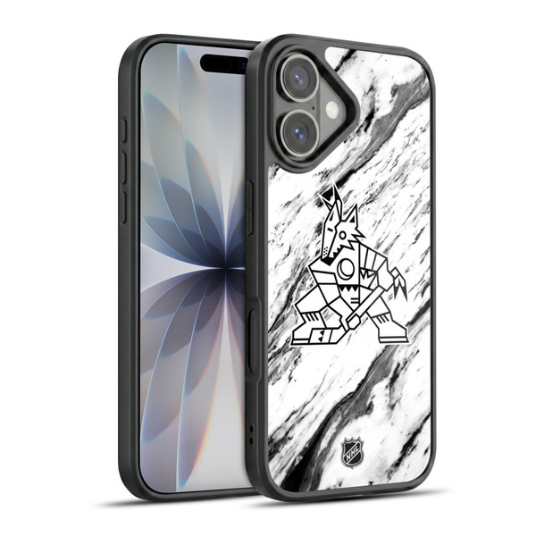 NHL Arizona Coyotes Marble Gel Armour Case For Apple iPhone 17