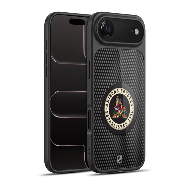 NHL Arizona Coyotes Puck Texture Gel Armour Case For Apple iPhone 17 Air