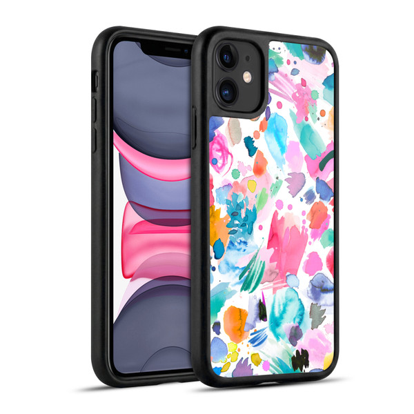 Ninola Colourful Prints Pink Scribbles Gel Armour Case For Apple iPhone 11