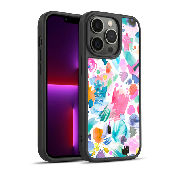 Ninola Colourful Prints Pink Scribbles Gel Armour Case For Apple iPhone 13 Pro