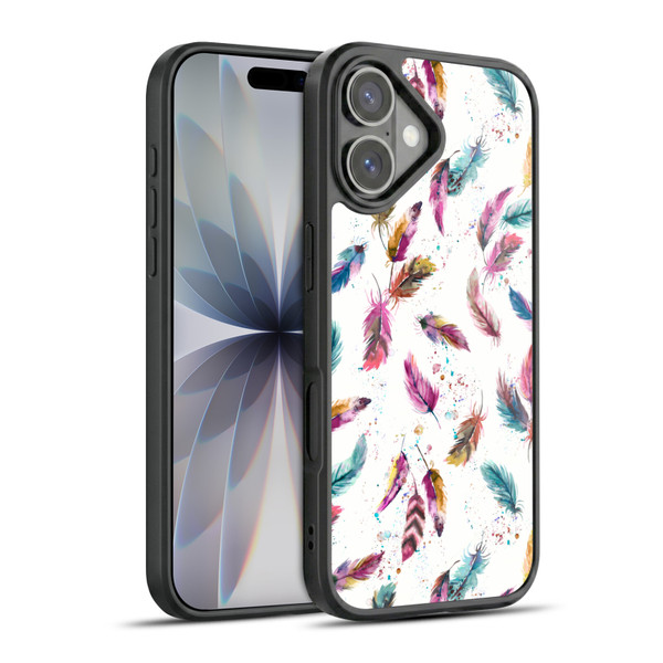 Ninola Mix Patterns Muticolored Feathers Gel Armour Case For Apple iPhone 17