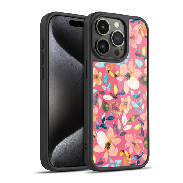 Ninola Spring Floral Tropical Flowers Gel Armour Case For Apple iPhone 15 Pro