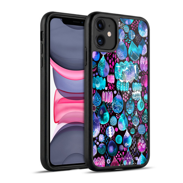 Ninola Watercolor Prints Rain Drops Gel Armour Case For Apple iPhone 11