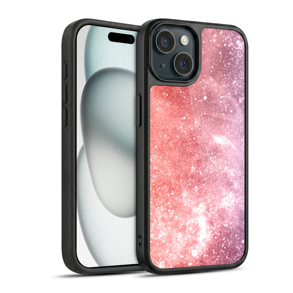 PLdesign Sparkly Coral Coral Abstract Galaxy Gel Armour Case For Apple iPhone 15