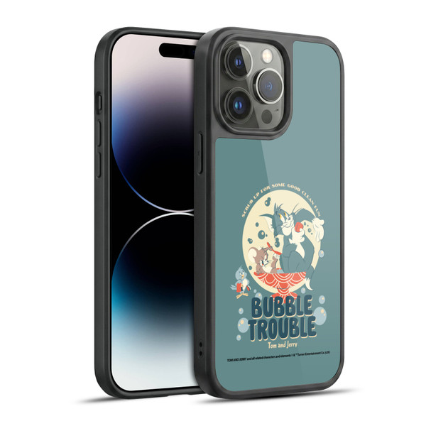 Tom and Jerry Retro Bubble Trouble Gel Armour Case For Apple iPhone 14 Pro Max