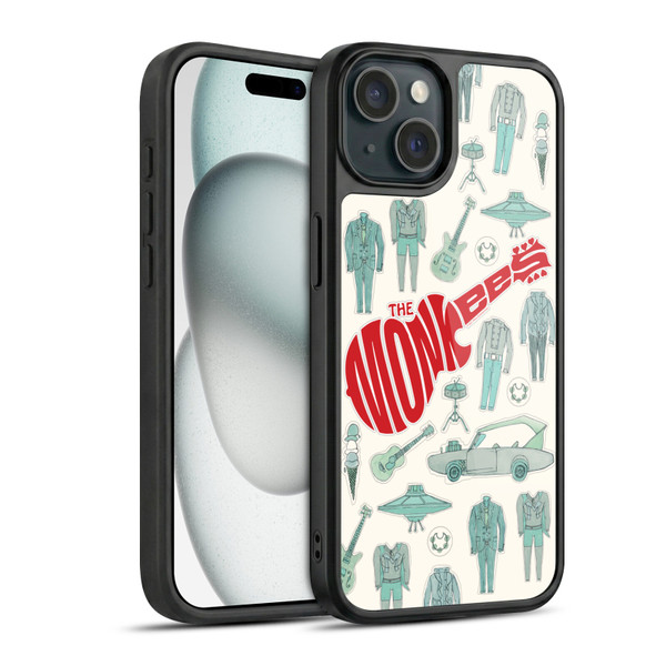 The Monkees Graphics Pattern Gel Armour Case For Apple iPhone 15