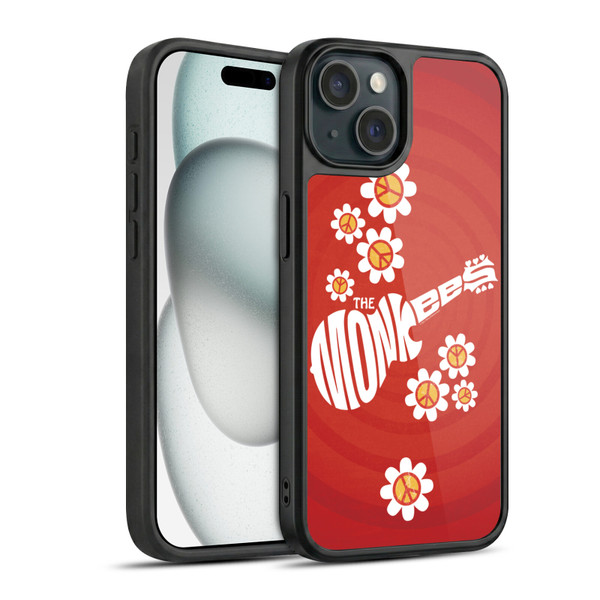 The Monkees Graphics Pattern In Red Gel Armour Case For Apple iPhone 15