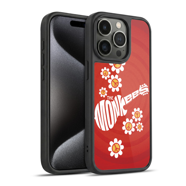 The Monkees Graphics Pattern In Red Gel Armour Case For Apple iPhone 15 Pro