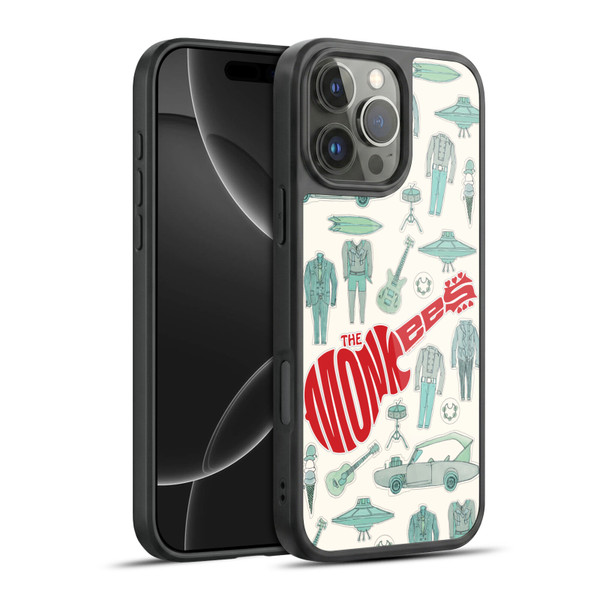 The Monkees Graphics Pattern Gel Armour Case For Apple iPhone 16 Pro Max
