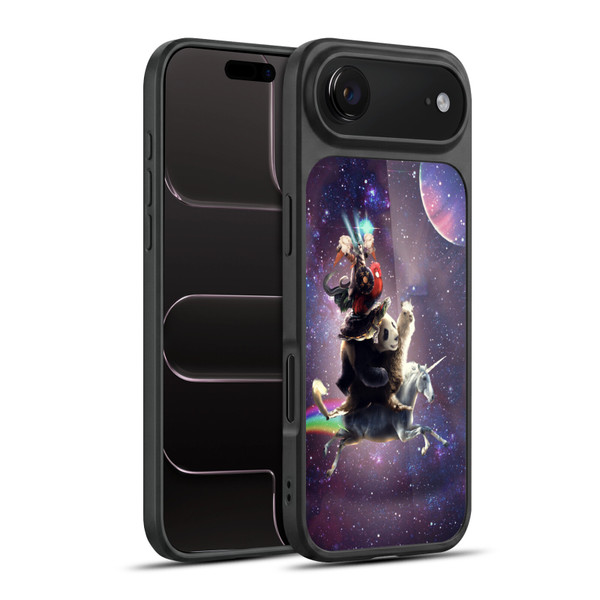 Random Galaxy Space Llama Unicorn Space Ride Gel Armour Case For Apple iPhone 17 Air