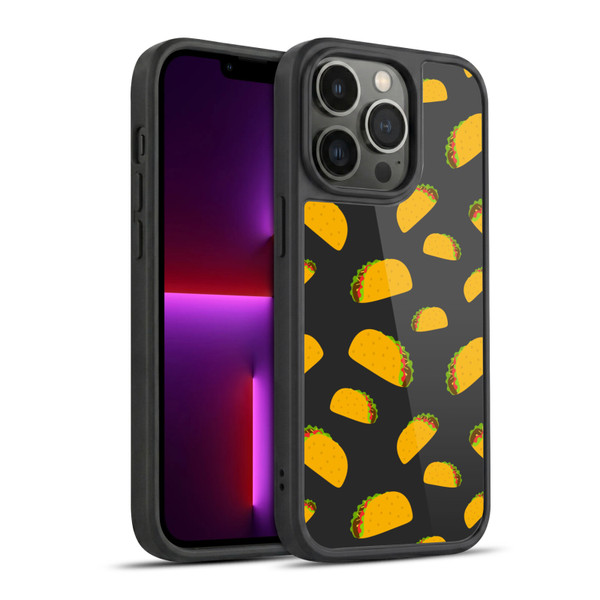 PLdesign Food Patterns Cool Fun Taco Gel Armour Case For Apple iPhone 13 Pro