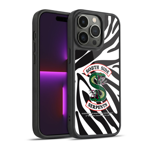 Riverdale South Side Serpents Zebra Logo Gel Armour Case For Apple iPhone 14 Pro