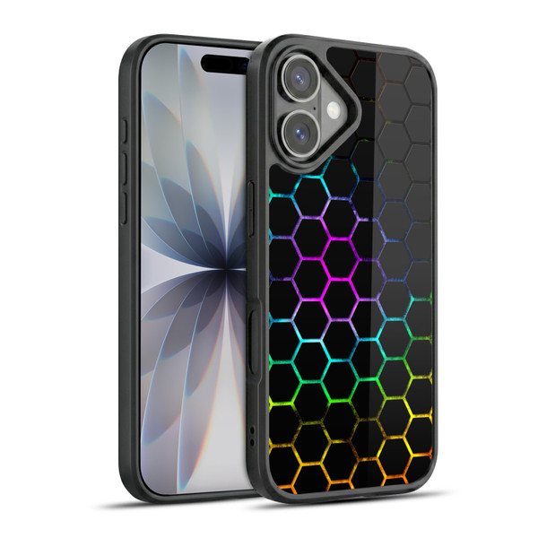 PLdesign Geometric Patterns Honeycomb Spectrum Gel Armour Case For Apple iPhone 17
