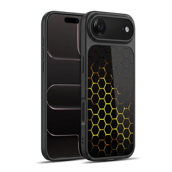 PLdesign Geometric Patterns Honeycomb Yellow Gel Armour Case For Apple iPhone 17 Air