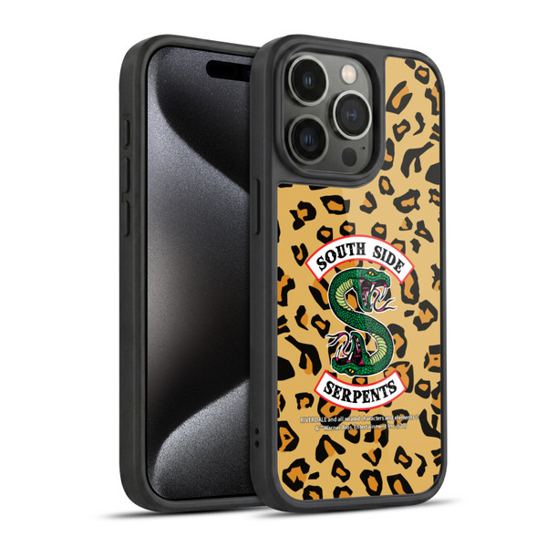 Riverdale South Side Serpents Leopard Logo Gel Armour Case For Apple iPhone 15 Pro