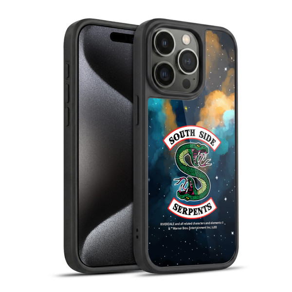 Riverdale South Side Serpents Nebula Logo 2 Gel Armour Case For Apple iPhone 15 Pro